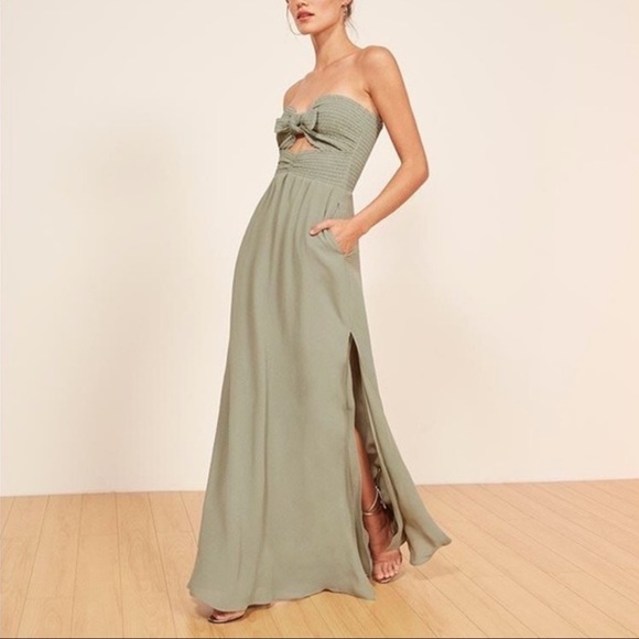 Reformation Hibiscus Dress - Seafoam Green